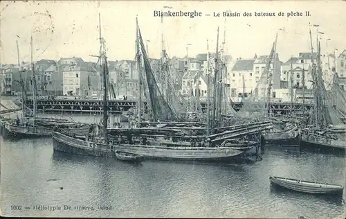 Blankenberghe West-Vlaanderen Bassin des bateaux de peche II