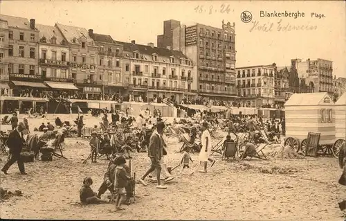 Blankenberghe West-Vlaanderen Plage Strand