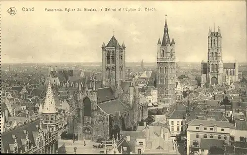 Gand Belgien Panorama, St. Bavon /  /
