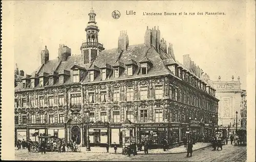 Lille Antwerpen Bourse et la rue des Manneliers Kat. 