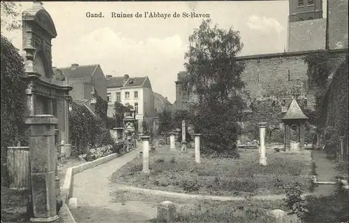 Gand Belgien Ruines Abbaye de St-Bavon /  /