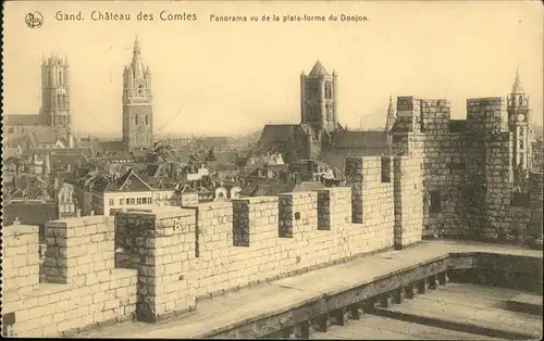 Gand Belgien Chateau des Comtes, Panorama /  /