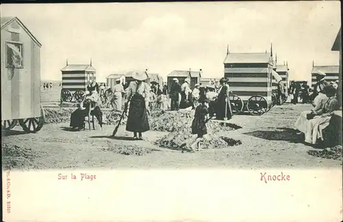 Knocke-sur-Mer sur la plage Kat. 