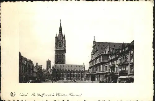 Gand Belgien Le Beffroi et le Theatre Flamand /  /
