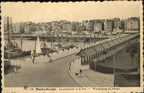 Blankenberghe Promenoir et le Port Wandelgang en Haven Kat. 