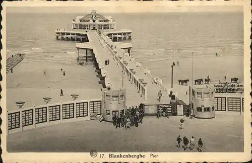 Blankenberghe Pier Pferde Strand Kat. 