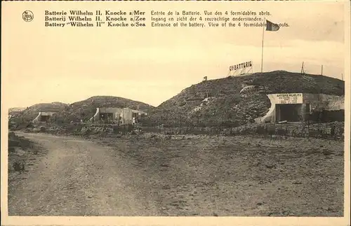Knocke-sur-Mer Batterie Wilhelm II. Entree Kat. 