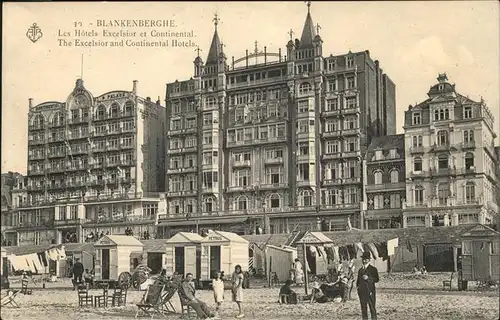Blankenberghe Hotels Excelsior et Continental Strand Kat. 