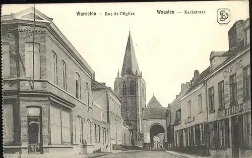Warneton Hainaut Rue de l Eglise Waasten Kerkstraat Feldpost Kat. 