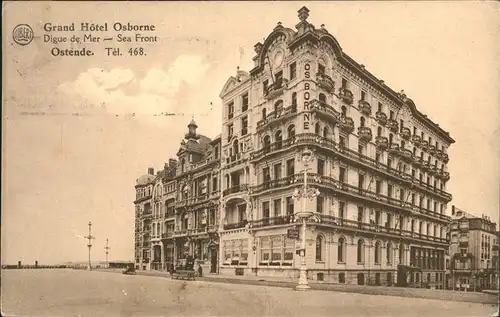 aw01474 Ostende Flandre Hotel Osborne Kategorie.  Alte Ansichtskarten