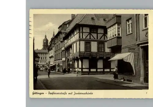 Goettingen Niedersachsen Barfuesserstrasse mit Juenkerschaenke / Goettingen /Goettingen LKR