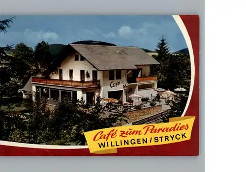 Stryck Cafe zum Paradies  / Willingen (Upland) /Waldeck-Frankenberg LKR
