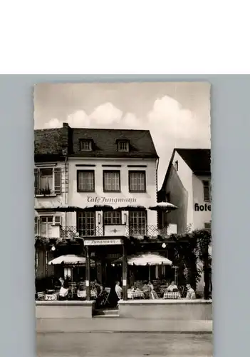 Ruedesheim Rhein Konditorei, Cafe Jungmann / Ruedesheim am Rhein /Rheingau-Taunus-Kreis LKR