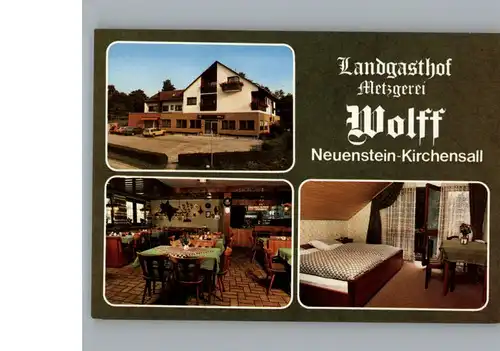 Neuenstein Wuerttemberg Gasthof, Metzgerei Wolff / Neuenstein /Hohenlohekreis LKR