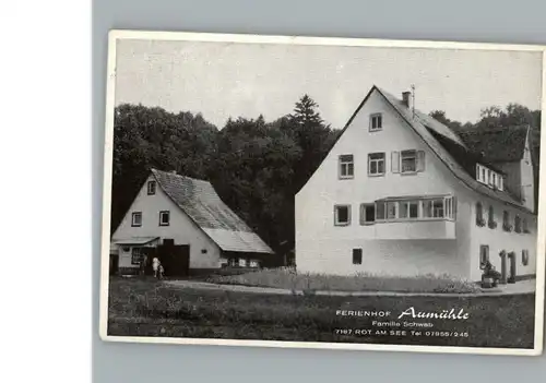 Rot See Ferienhof Aumuehle / Rot am See /Schwaebisch Hall LKR