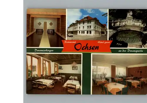 Donaueschingen Hotel garni Restaurant Ochsen / Donaueschingen /Schwarzwald-Baar-Kreis LKR