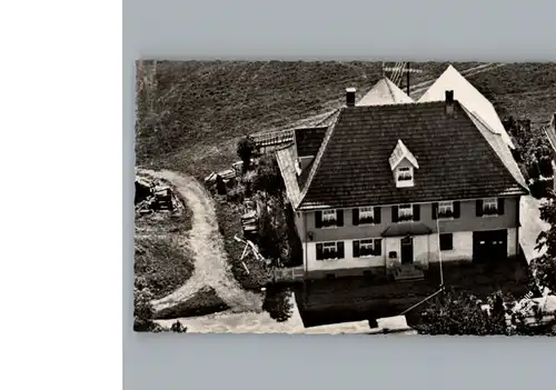 Grafenhausen Schwarzwald Fliegeraufnahme Pension Jaegerhaus / Grafenhausen /Waldshut LKR