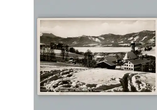 Gmund Tegernsee Winter-Karte / Gmund a.Tegernsee /Miesbach LKR