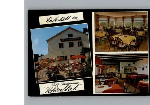 Eichstaett Oberbayern Cafe Schoenblick / Eichstaett /Eichstaett LKR