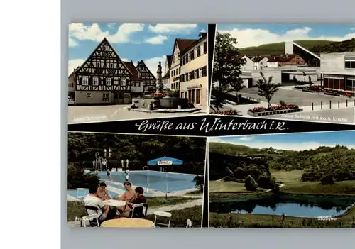 Winterbach Wuerttemberg Schwimmbad / Winterbach /Rems-Murr-Kreis LKR