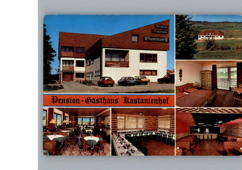 Bruenst Heilig Blut Pension Gasthaus Kastanienhof Neukirchen B Hl Blut Cham Lkr Nr K Oldthing Ansichtskarten Bayern