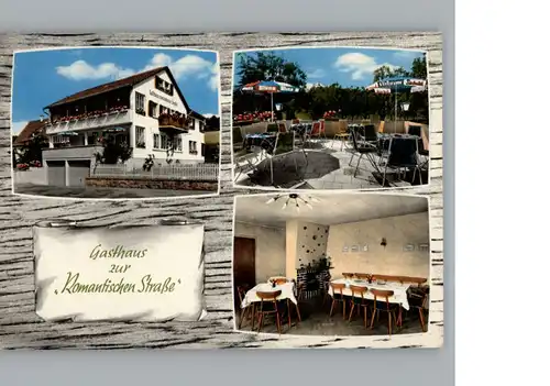 Klingen Bieberehren Gasthaus zur Romantischen Strasse / Bieberehren /Wuerzburg LKR