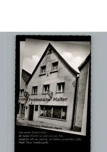 Pottenstein Oberfranken Gaststaette Malter / Pottenstein /Bayreuth LKR