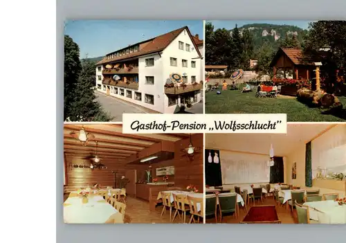 Muggendorf Fraenkische Schweiz Gasthof, Pension Wolfsschlucht / Wiesenttal /Forchheim LKR