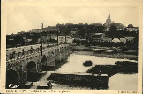 Gray Haute Saone Pont de pierres / Gray /Arrond. de Vesoul