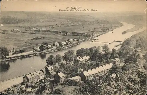 Namur Panorama des Ecluses de la  Plante Kat. 