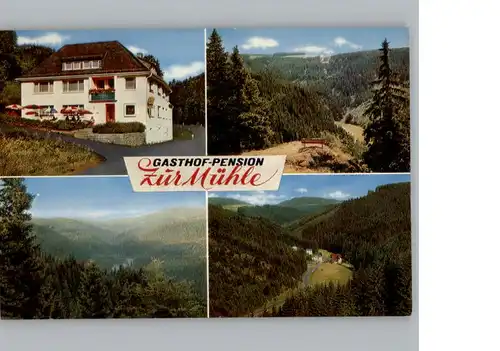 Schuebelhammer Werbe-Karte Gasthof zur Muehle / Schwarzenbach a.Wald /Hof LKR