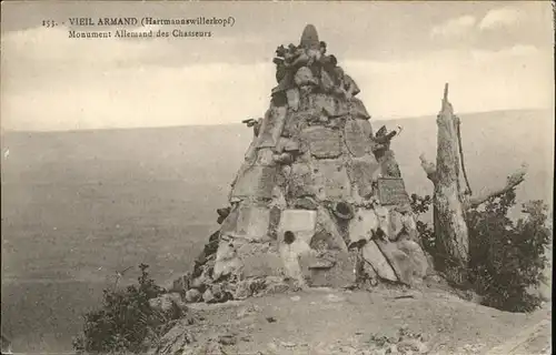 Vieil Armand Hartmannswillerkopf Monument Allemand Chasseurs / Haut Rhin /