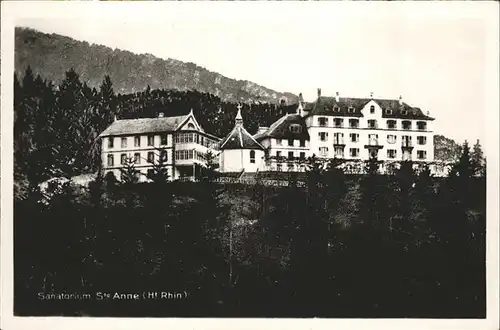 Saint-Anna Thierenbach Sanatorium  / Jungholtz /Arrond. de Guebwiller