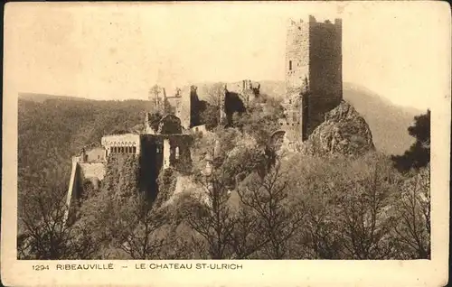 Ribeauville Haut Rhin Elsass Chateau St Ulrich / Ribeauville /Arrond. de Ribeauville