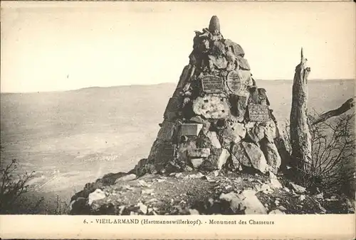 Vieil Armand Hartmannswillerkopf Monument Chasseurs / Haut Rhin /