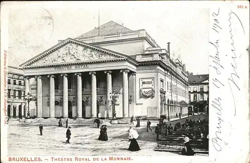 Bruxelles Bruessel Theatre Royal de la Monnaie /  /