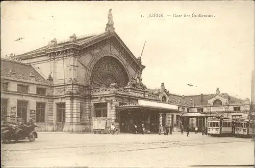 hw08296 Liege Luettich Gare Guillemins Strassenbahn Kategorie. Luettich Alte Ansichtskarten