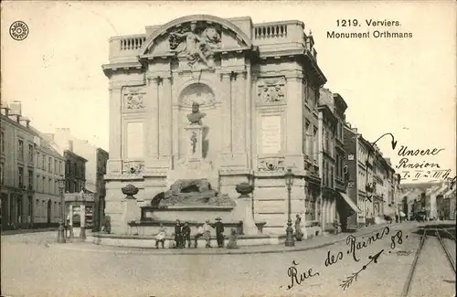 Verviers Liege Wallonie Monument Orthmans /  /