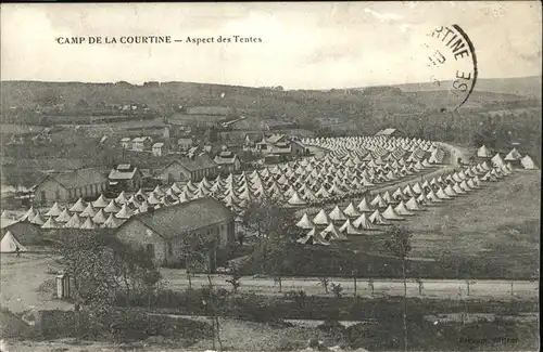 La Courtine Camp Aspect des Tentes / La Courtine /Arrond. d Aubusson