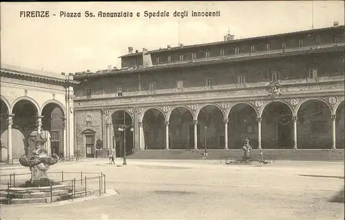 Firenze Toscana Piazza Ss. Annunciata 
Spedale degli innocenti