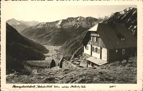 Mallnitz Kaernten Alpen Gasthaus Hochalmblick