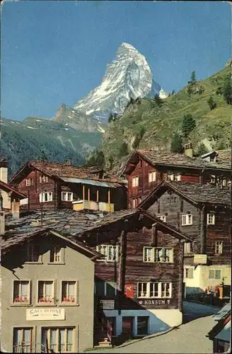wz03351 Zermatt VS Matterhorn Kategorie. Zermatt Alte Ansichtskarten