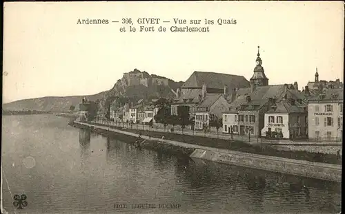 Givet Ardennes Quais Fort Charlemont / Givet /Arrond. de Charleville-Mezieres