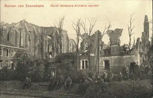 Zonnebeke West-Vlaanderen Artillerie-Ruinen Kat. 