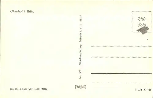 Oberhof Thueringen  / Oberhof Thueringen /Schmalkalden-Meiningen LKR