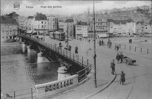 hw11455 Liege Luettich Pont Arches Strassenbahn Kategorie. Luettich Alte Ansichtskarten