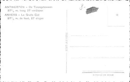 Antwerpen Torengebouwen Kat. 