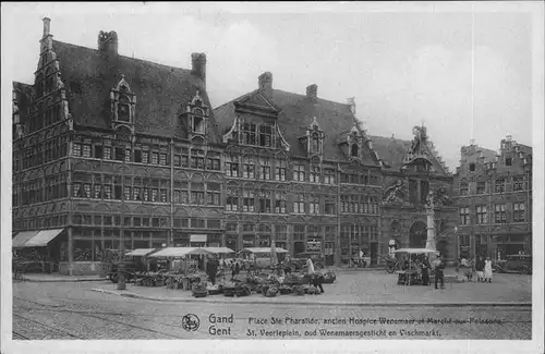 Gand Belgien St. Verrleplein Vischmarkt /  /