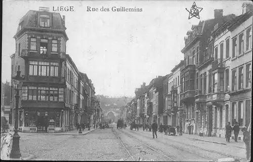 hw11929 Liege Luettich Rue Guillemins Kategorie. Luettich Alte Ansichtskarten