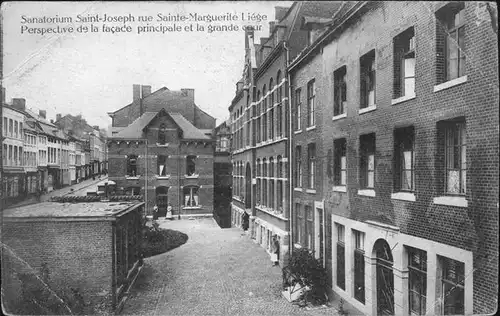 hw11935 Liege Luettich Rue Sainte Marguerite Sanatorium Saint-Joseph Kategorie. Luettich Alte Ansichtskarten